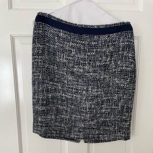 BROOKS BROTHERS blue tweed skirt